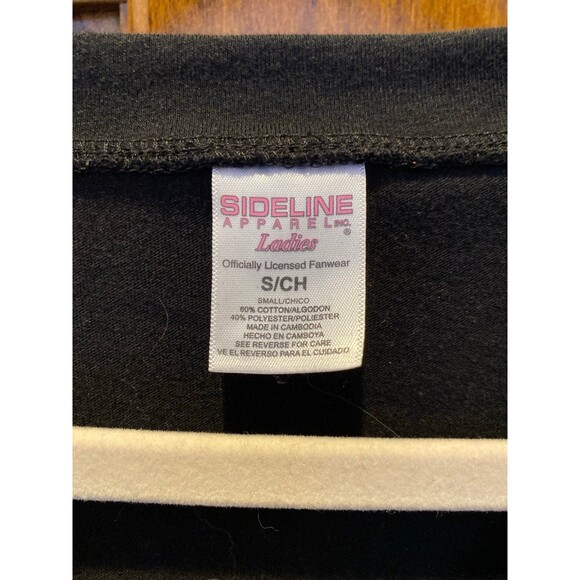 Sideline Apparel T Shirt Missouri Tigers Top Sz Small Black Blouse MIZZOU Emblem - Picture 3 of 7